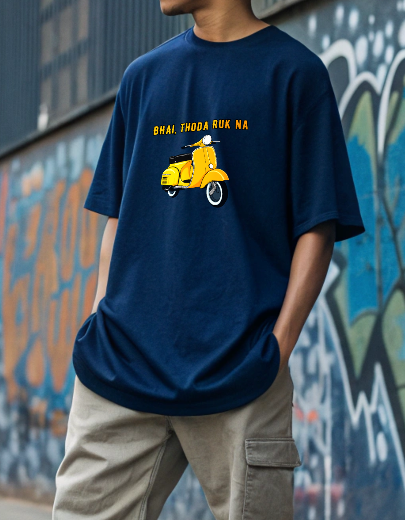 Bhai Thoda Ruk Na Unisex Oversized Classic T-Shirt