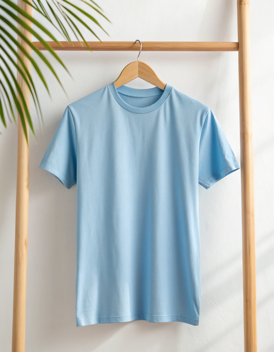 Baby Blue plain T-Shirt