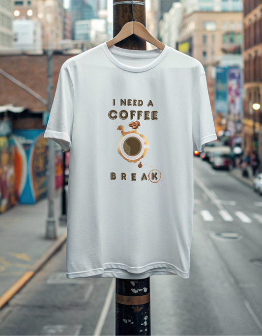 I Need a Coffee Break Unisex Classic Crew T-Shirt