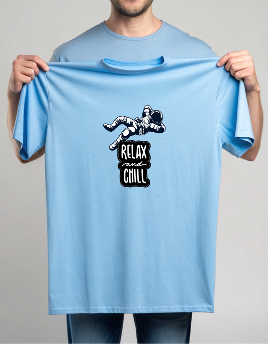 Relax and Chill Astronaut Unisex Classic Crew T-Shirt