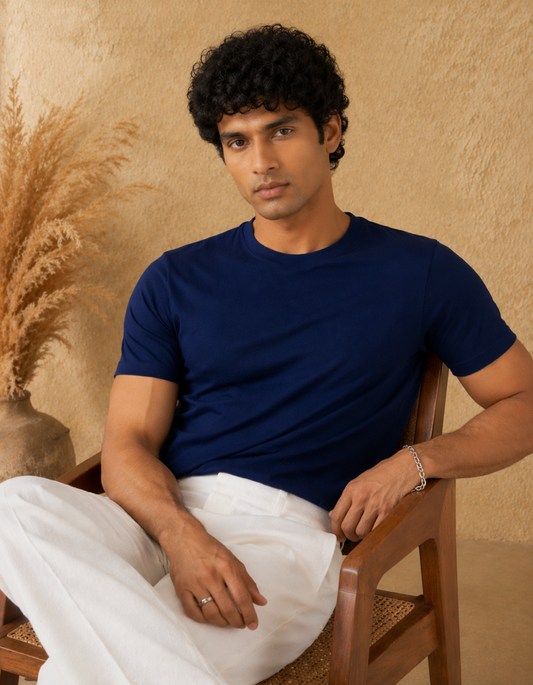 Navy Blue Supima T-Shirt