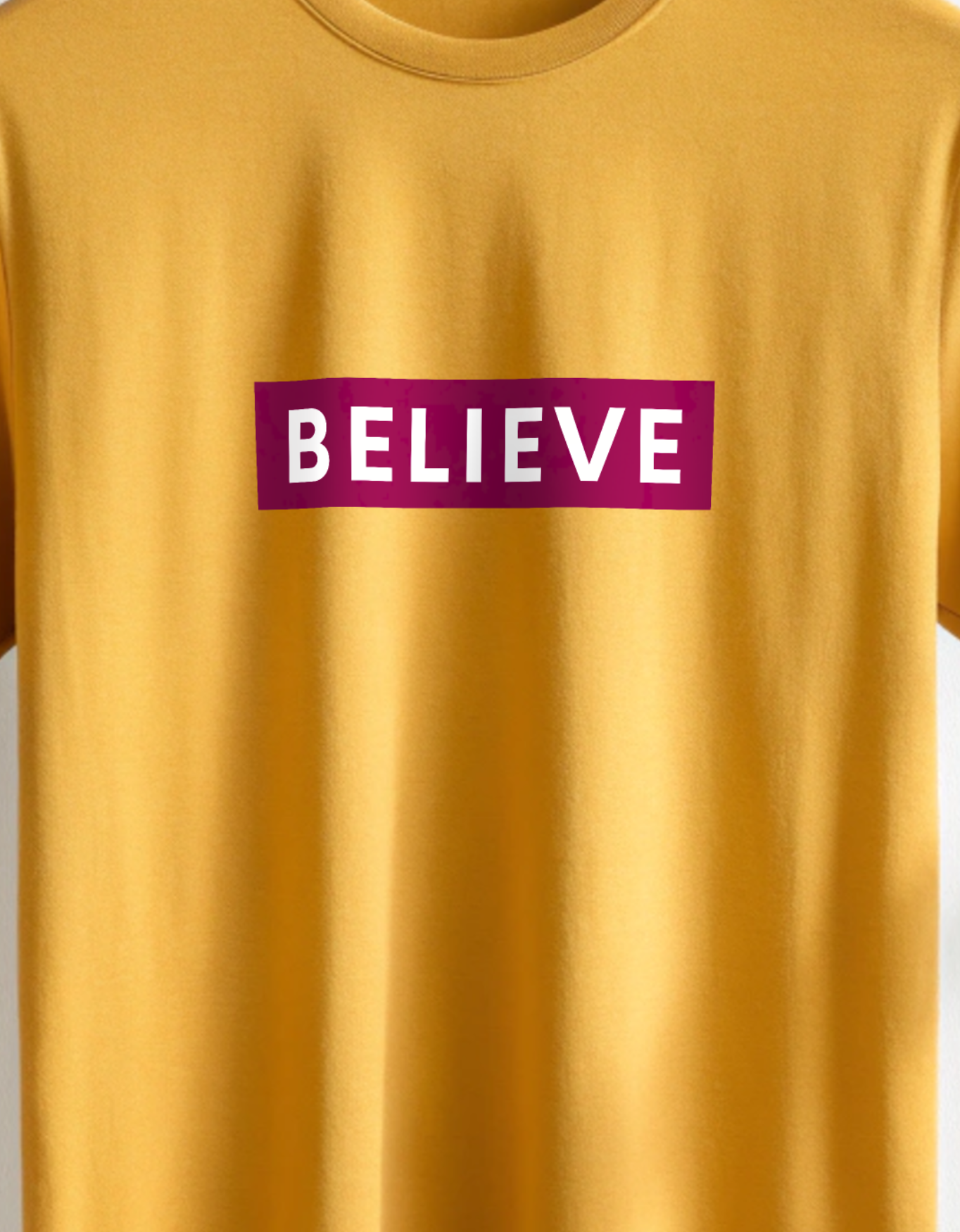 Believe Motivational Classic Crew T-Shirt