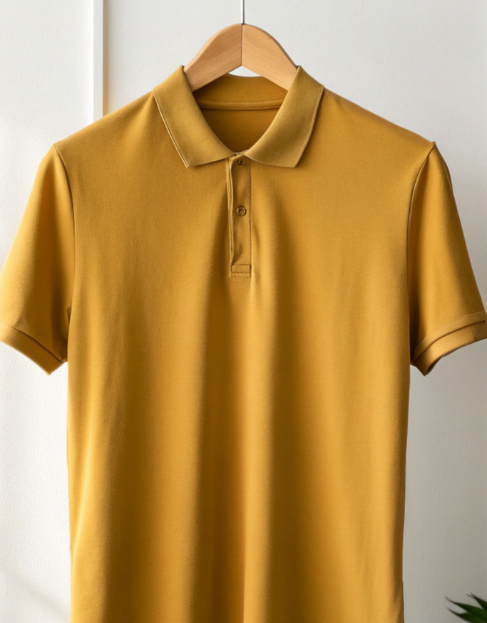 Men's Polo Mustard Yellow