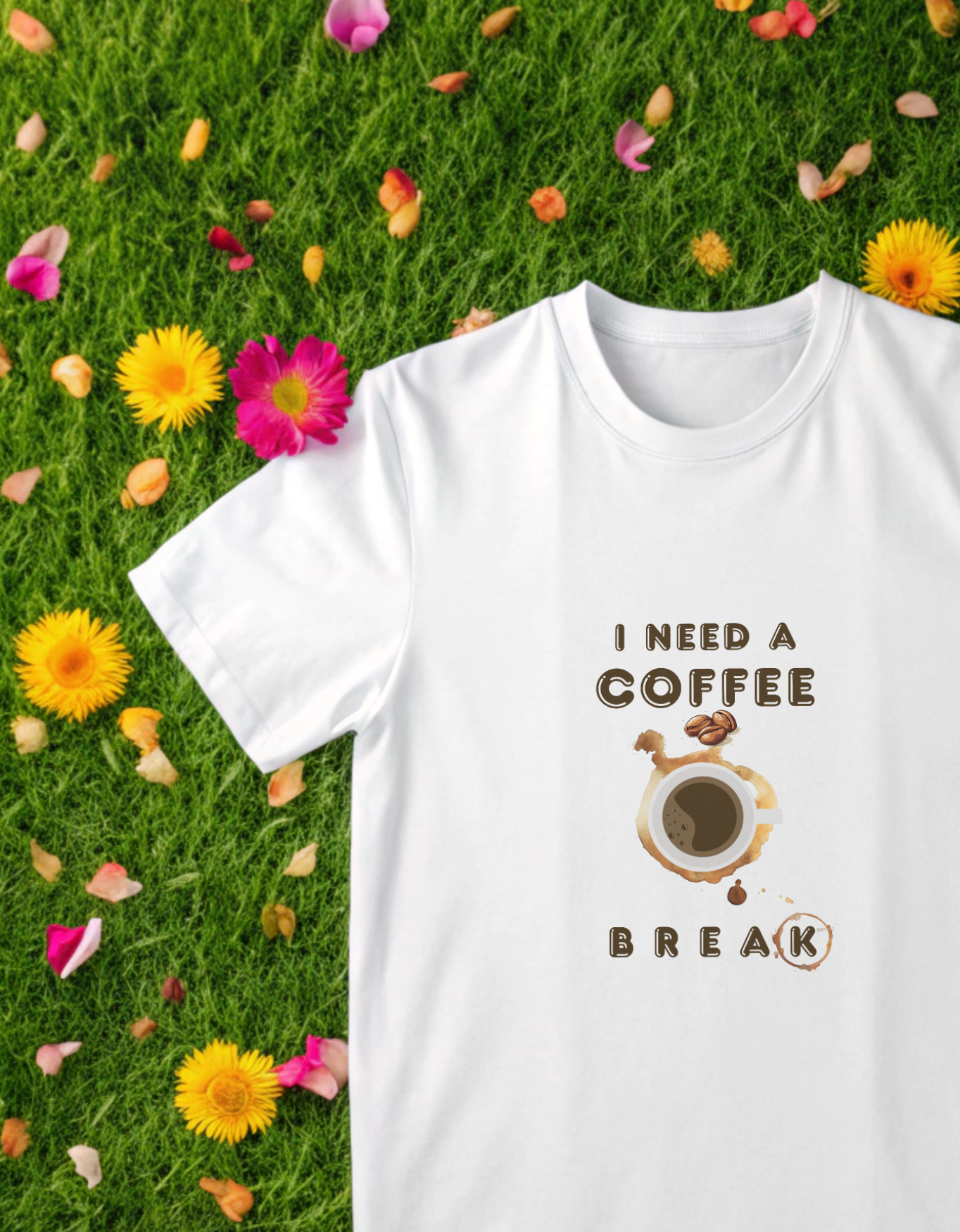 I Need a Coffee Break Unisex Classic Crew T-Shirt
