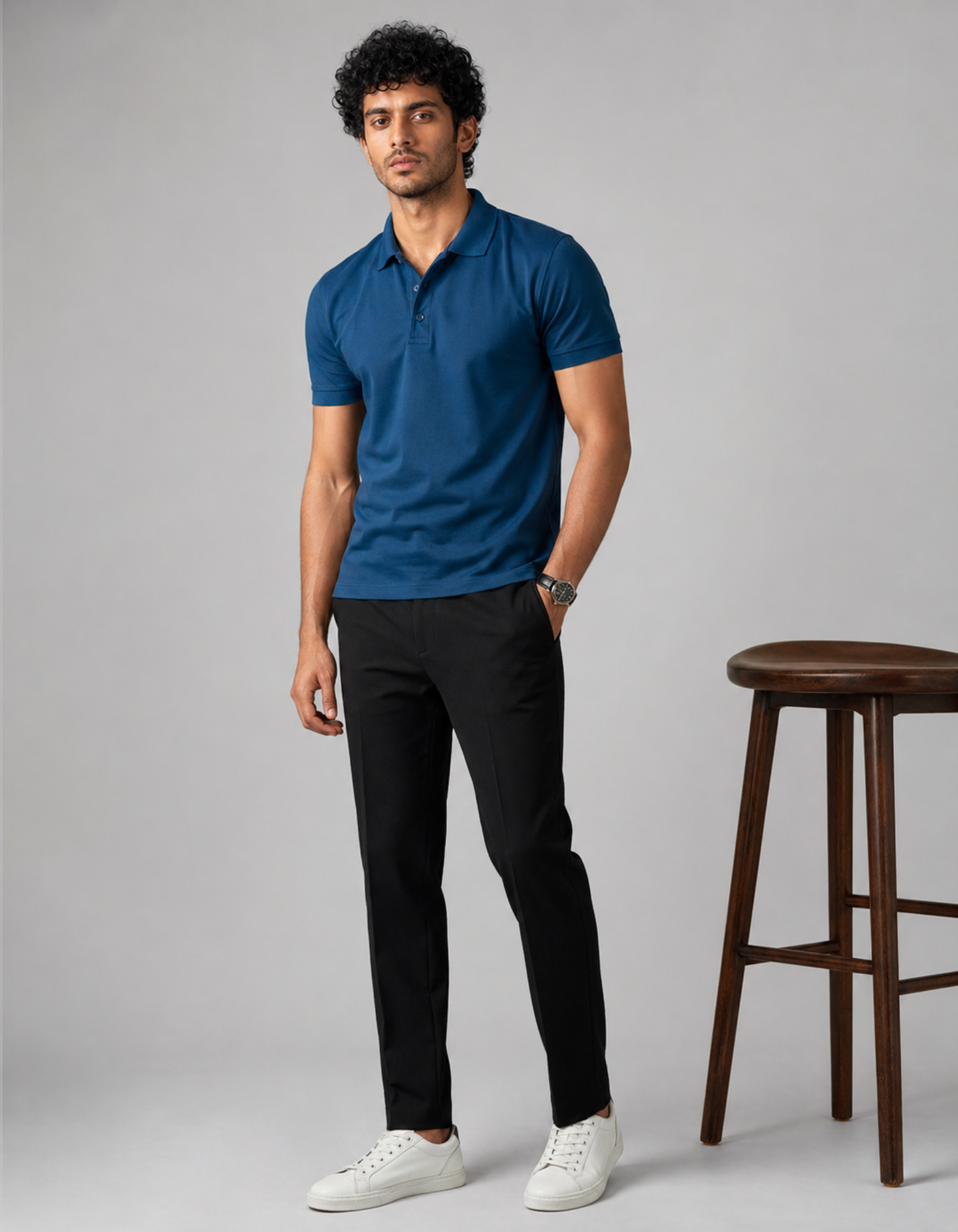 Petrol Blue Men's Polo