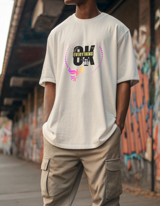 Everything Will Be Okay Unisex Oversized Classic T-Shirt