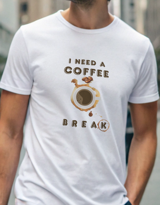 I Need a Coffee Break Unisex Classic Crew T-Shirt