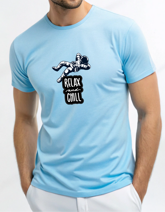 Relax and Chill Astronaut Classic Crew T-Shirt