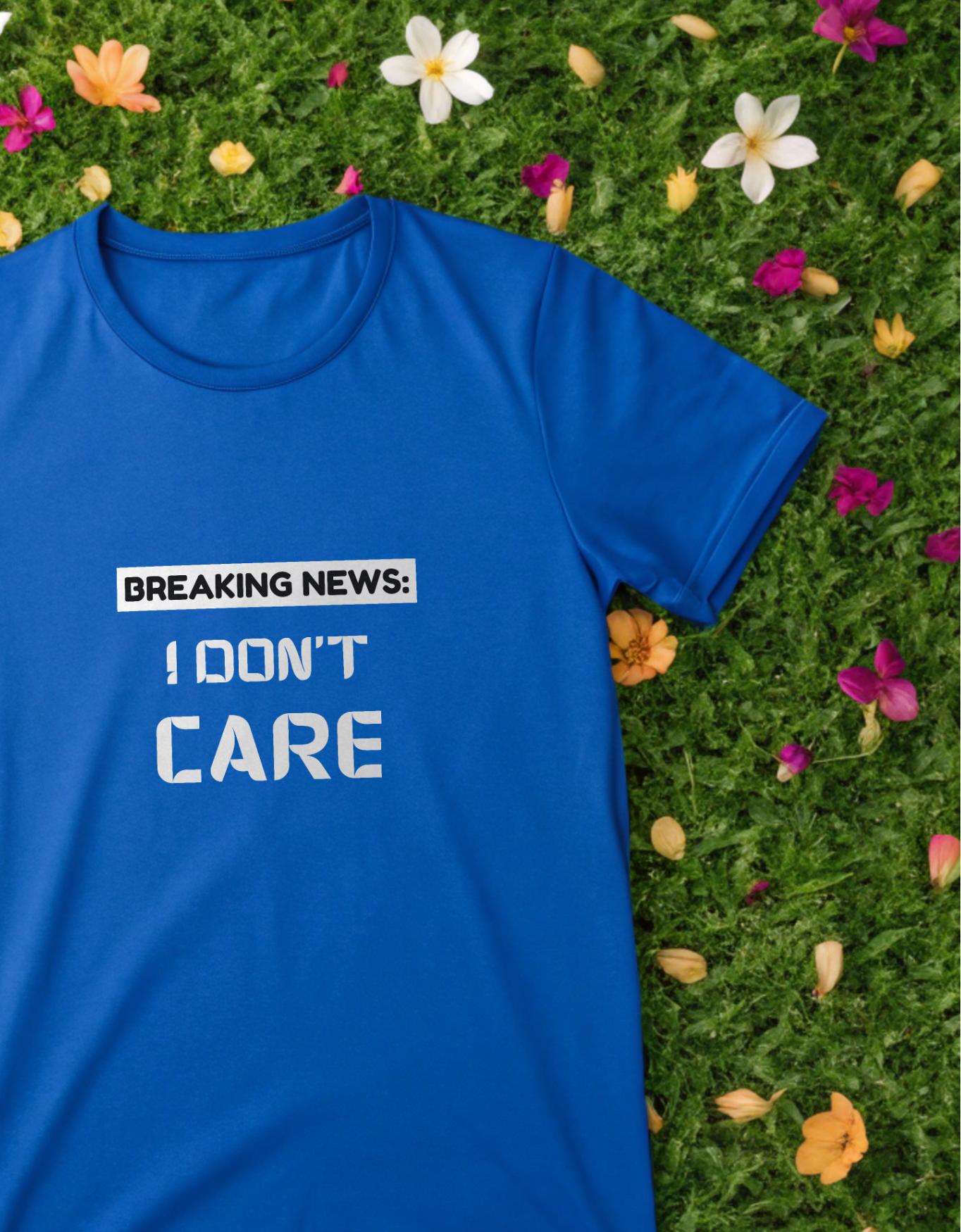 Breaking News I Don’t Care Unisex Classic Crew T-Shirt