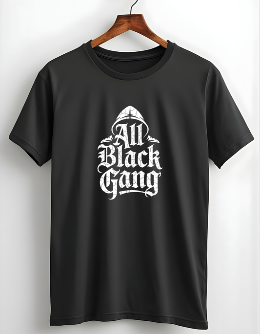All Black Gang Classic Crew T-Shirt