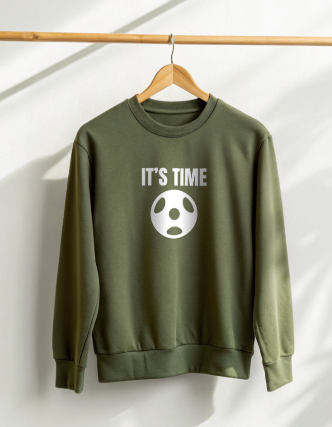 Buy It’s Time Green Sweatshirt for Men in India