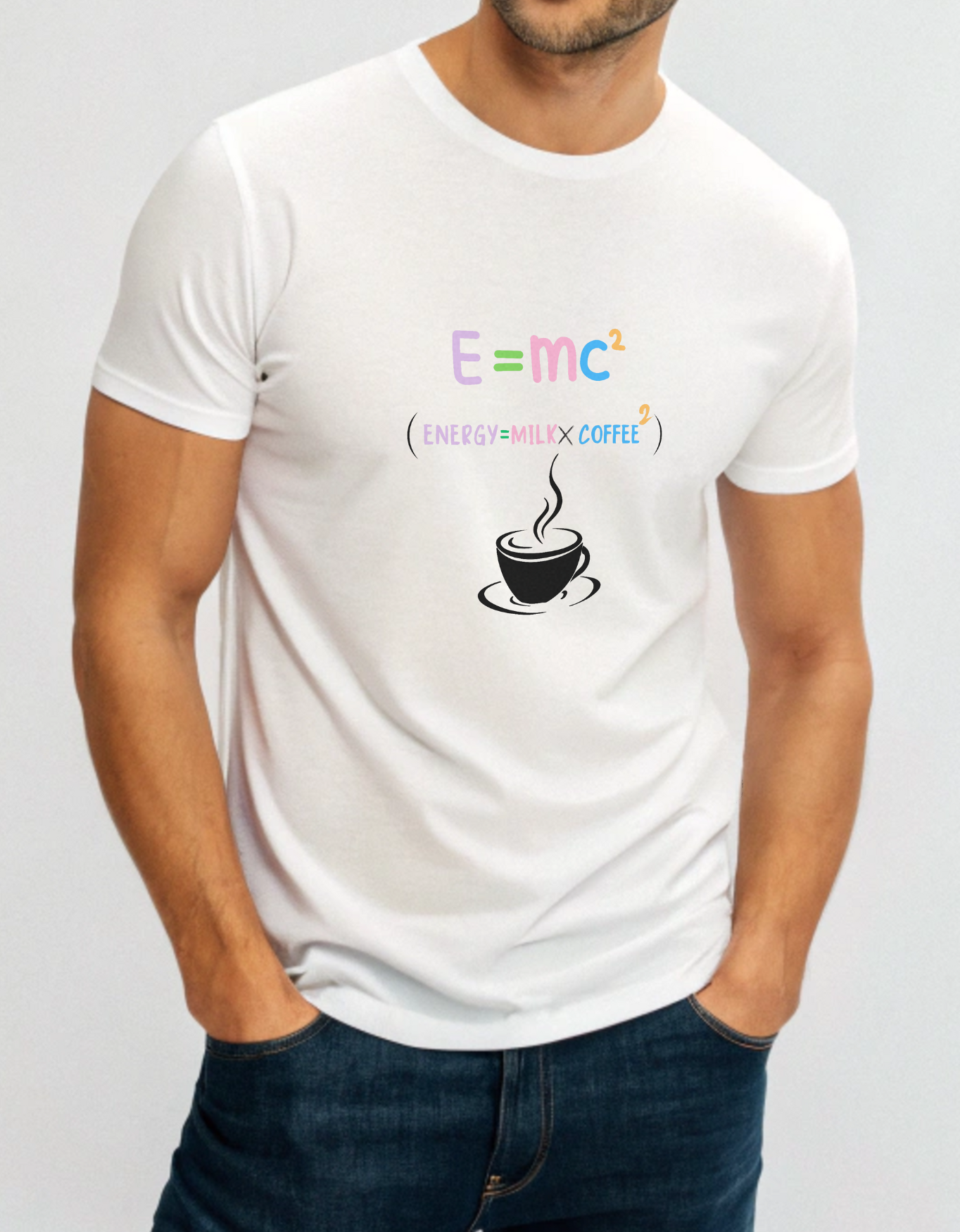 E=mc² Coffee Lover Classic Crew T-Shirt