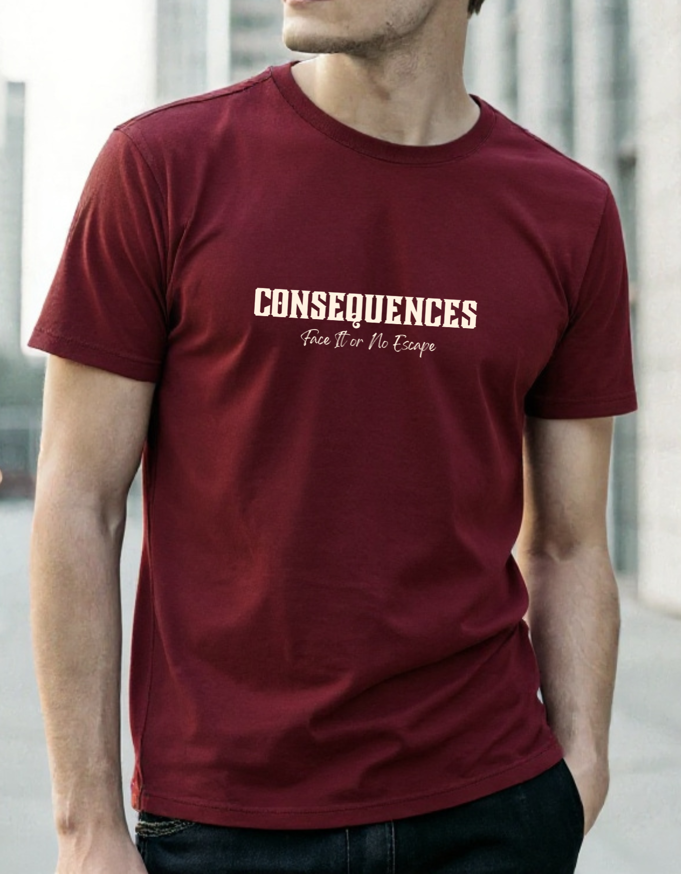 Consequences Motivational Classic Crew T-Shirt