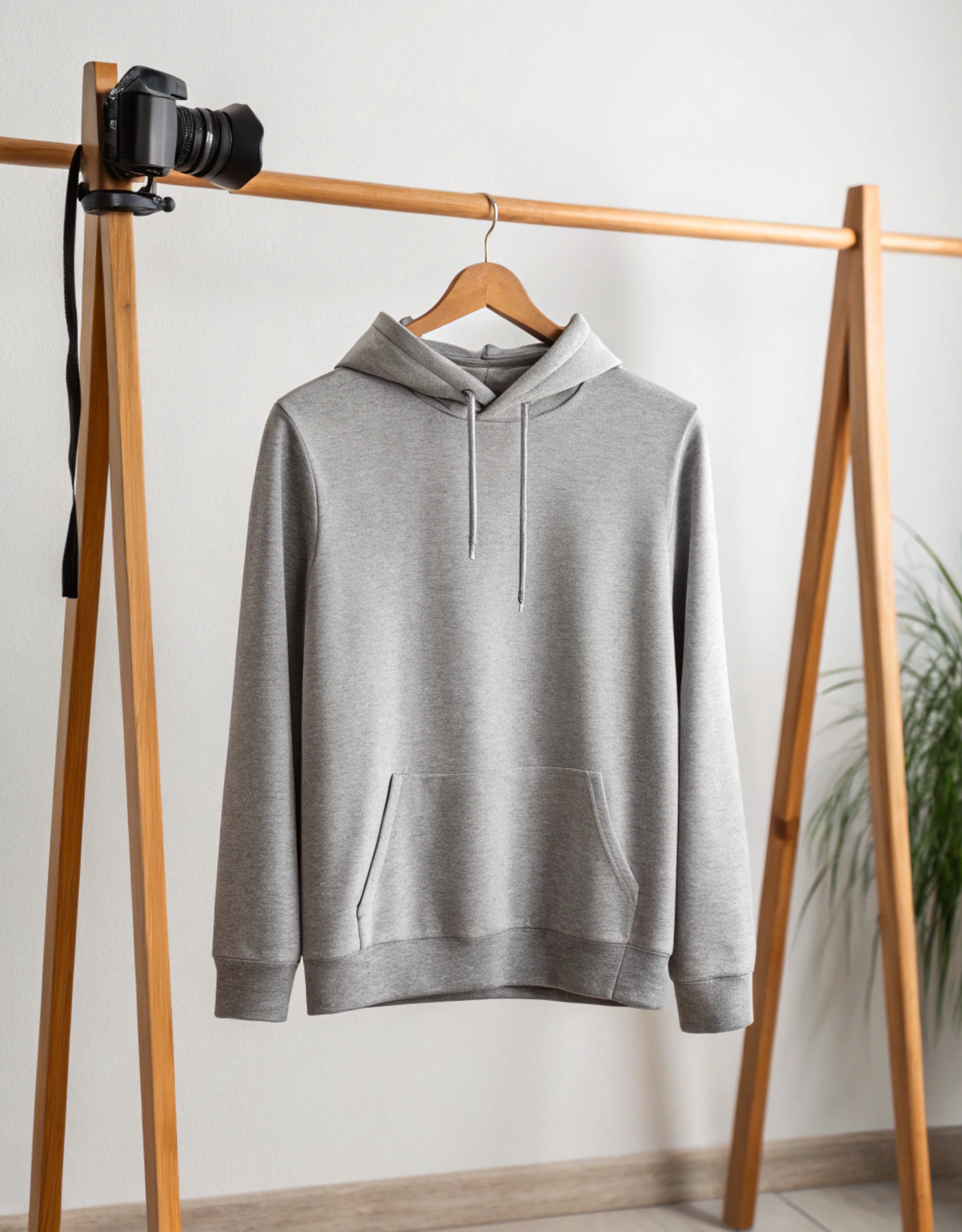 Grey Melange Hoodie
