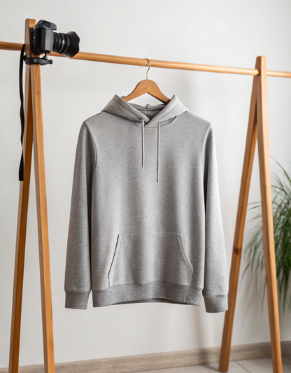 Grey Melange Hoodie