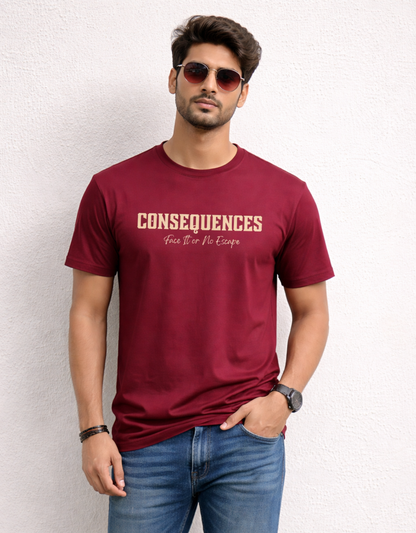 Consequences Motivational Classic Crew T-Shirt