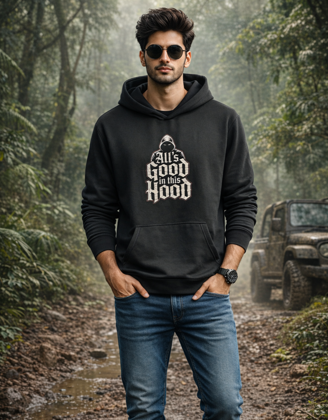 All's Good In This Hood Hoodie for Men