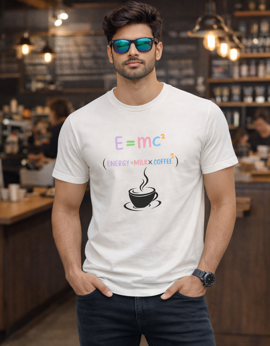 E=mc² Coffee Lover Classic Crew T-Shirt