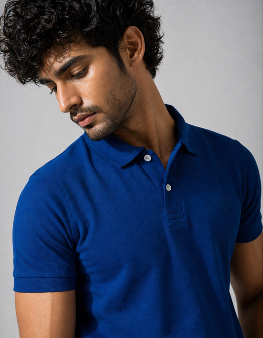 Royal Blue Men's Polo T-shirts