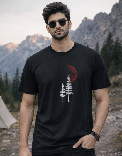 Red Moon Basic T-Shirt