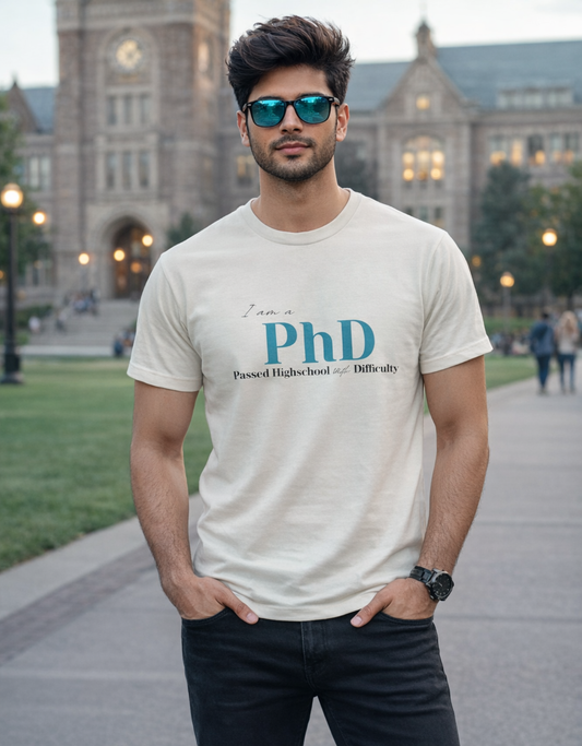 Funny PhD Classic Crew T-Shirt