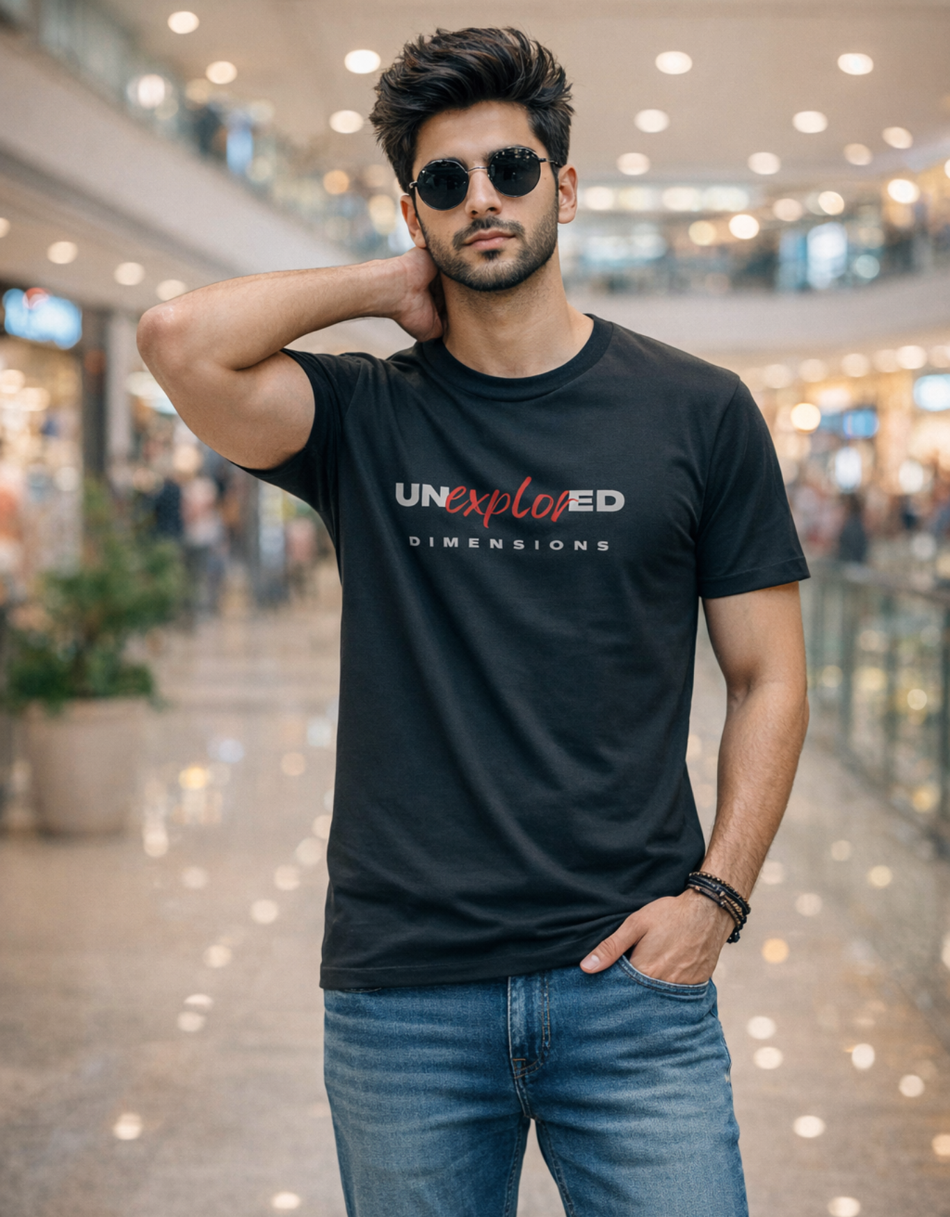 Unexplored Dimensions Motivational Classic Crew T-Shirt