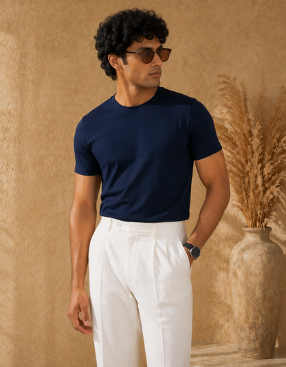 Navy Blue Supima T-Shirt