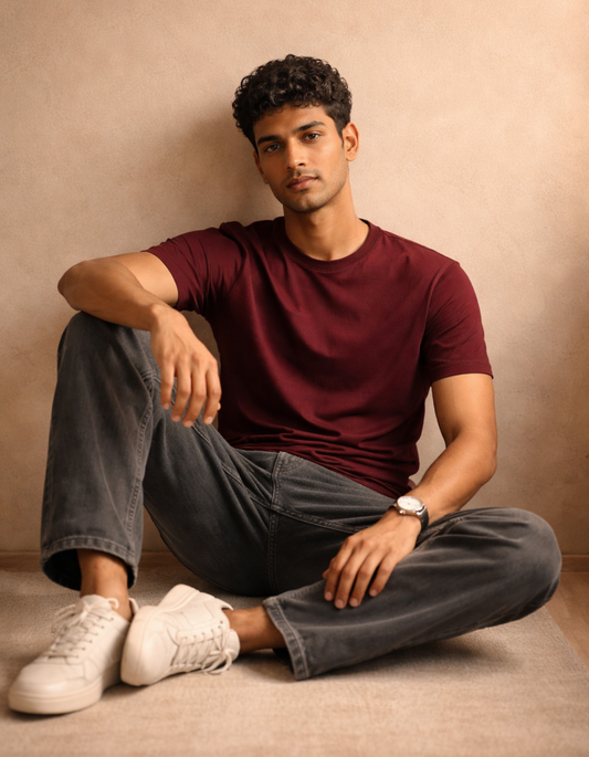 Maroon Supima T-Shirt