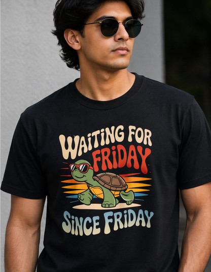 Waiting For Friday Since Friday Classic Crew T-Shirt