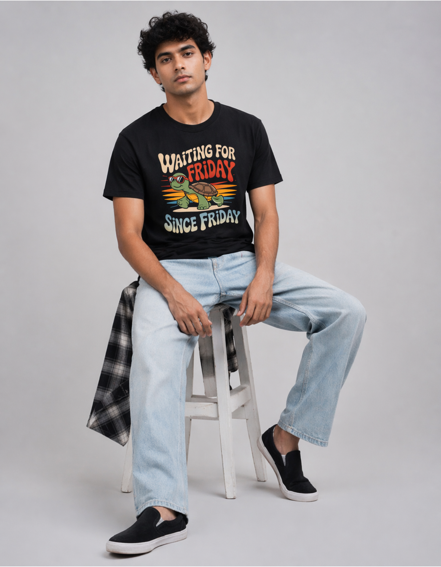 Waiting For Friday Since Friday Classic Crew T-Shirt