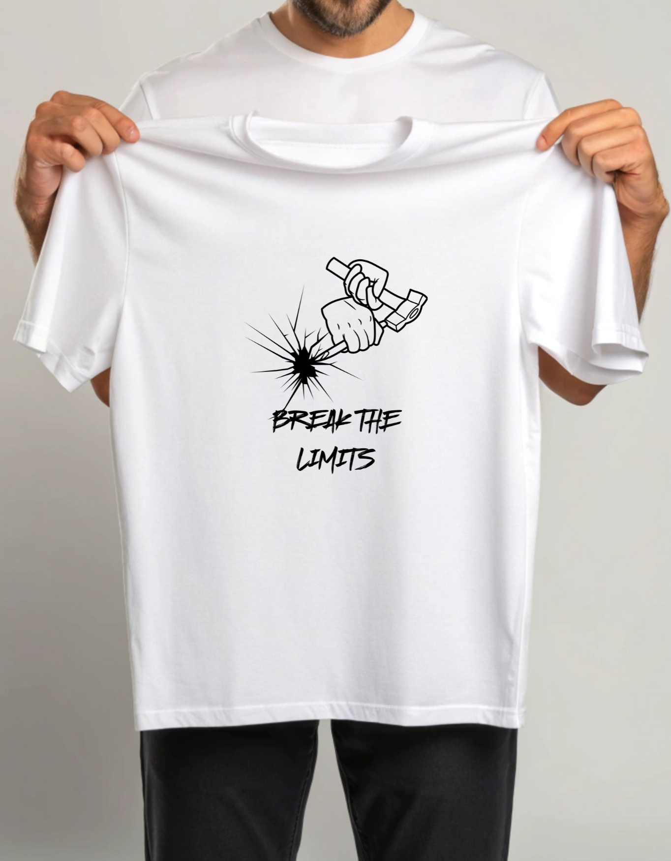 Break the Limits Motivational Unisex Classic Crew T-Shirt
