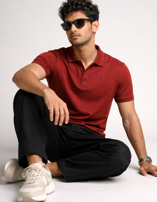 Men's Polo Brick Red T-shirts