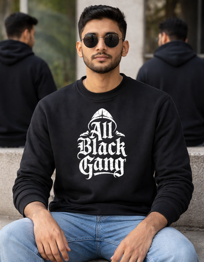 All Black Gang Men Sweatshirt
