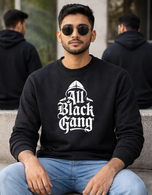 All Black Gang Men Sweatshirt