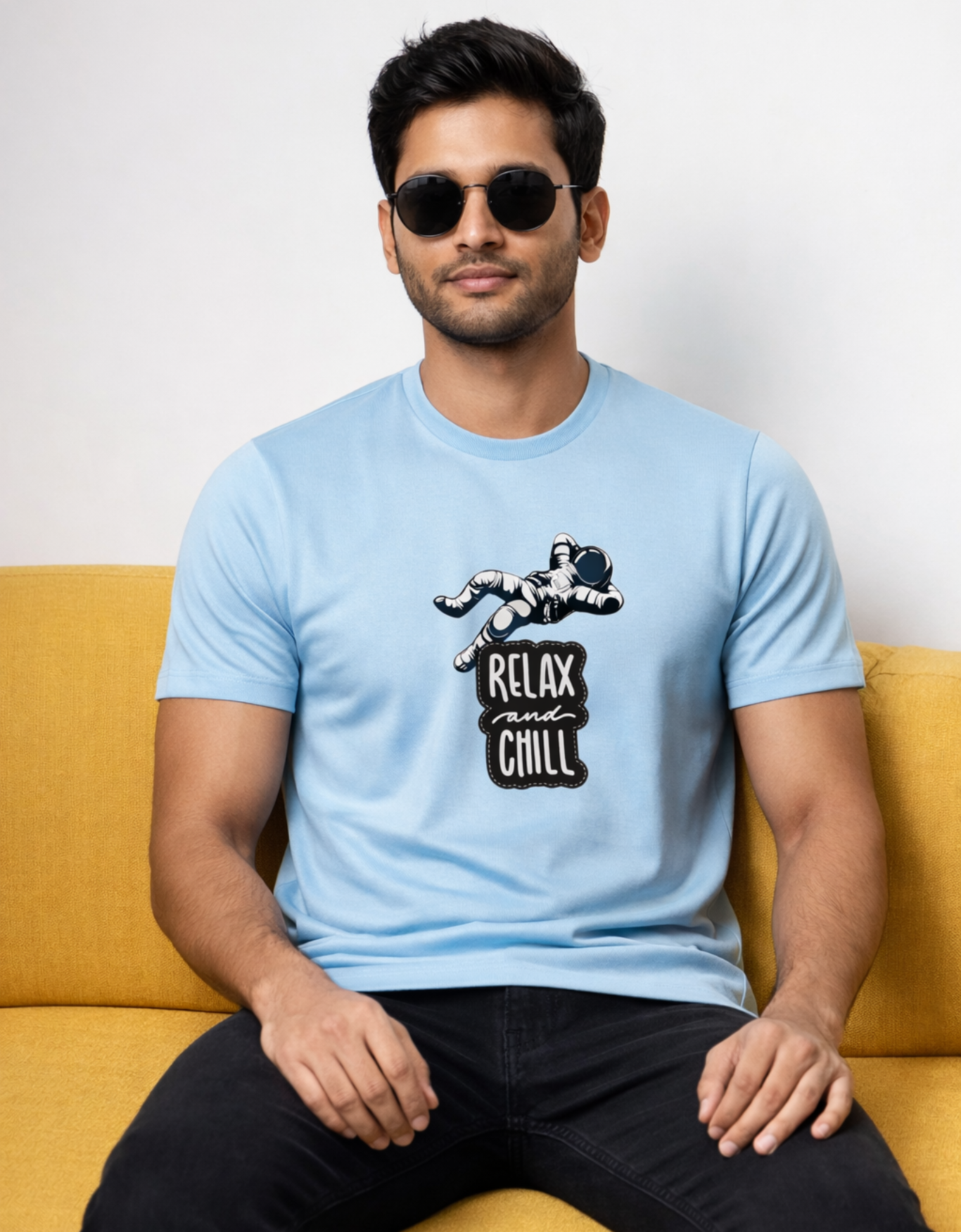 Relax and Chill Astronaut Classic Crew T-Shirt