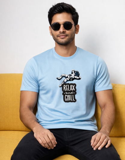 Relax and Chill Astronaut Classic Crew T-Shirt