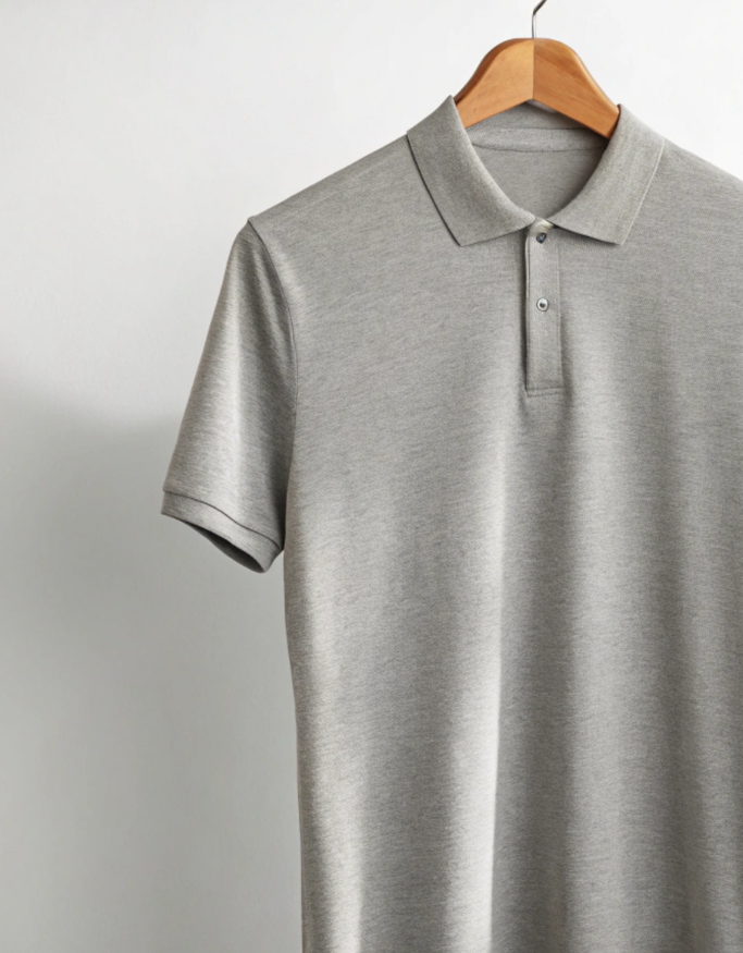 Men's Polo Grey Melange