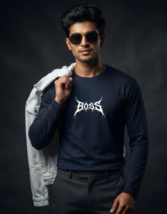 Boss Men's Full Sleeve T-Shirt
