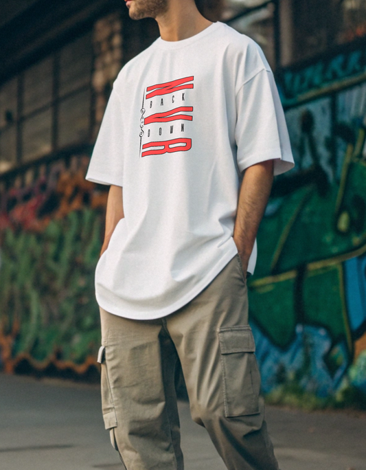 Never Back down Unisex Oversized Classic T-Shirt