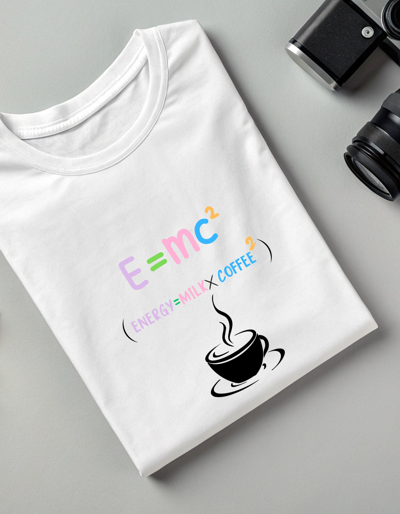 E=mc² Coffee Lover Unisex Classic Crew T-Shirt