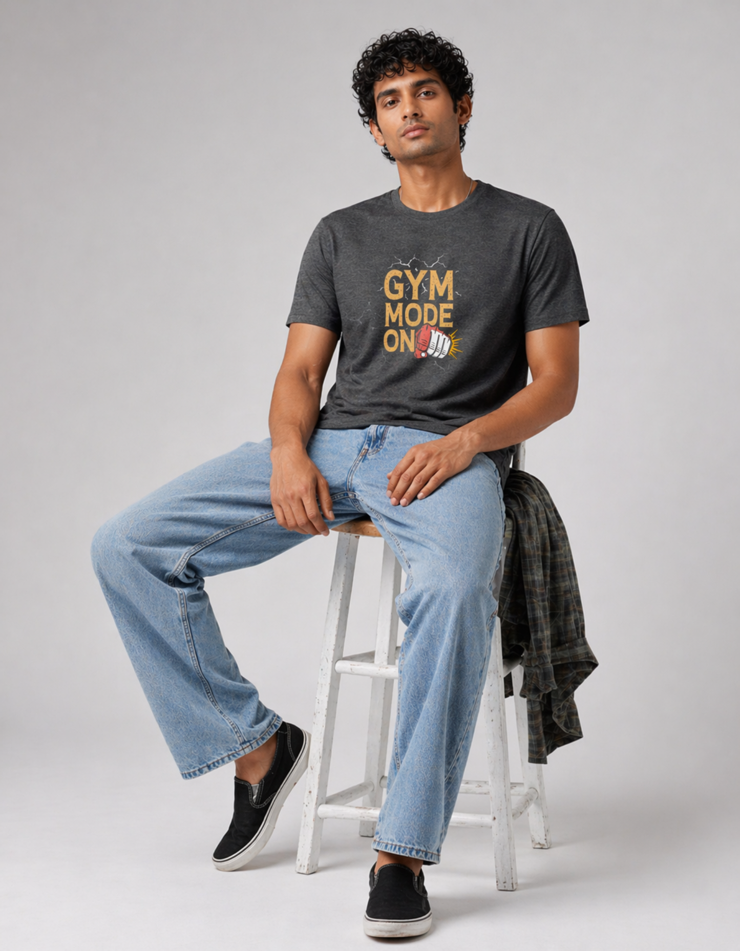 Gym Mode On Classic Crew T-Shirt