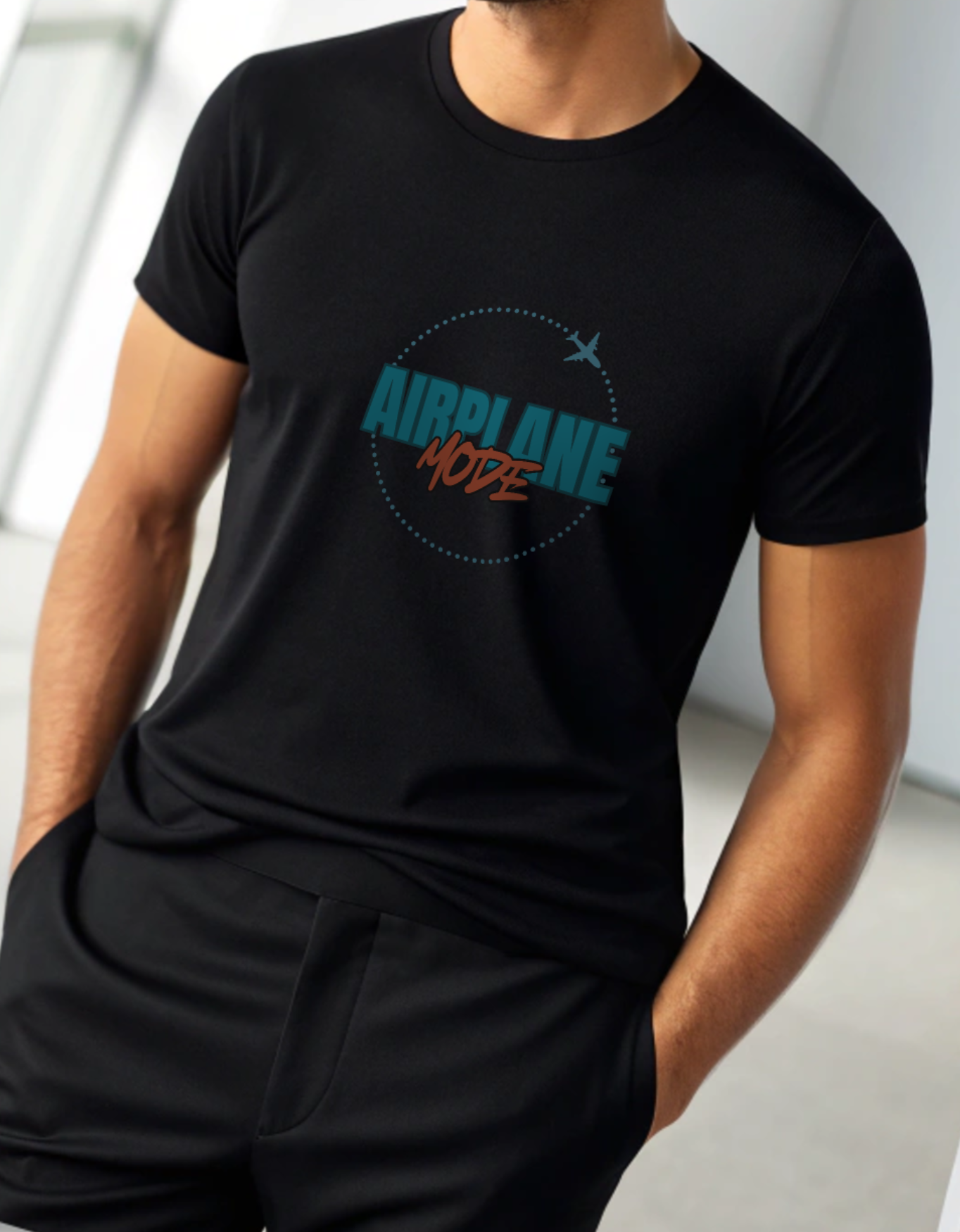 Airplane Mode Travel Vibes Unisex Classic Crew T-Shirt