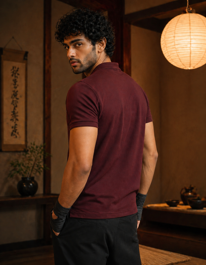 Maroon Men's Polo