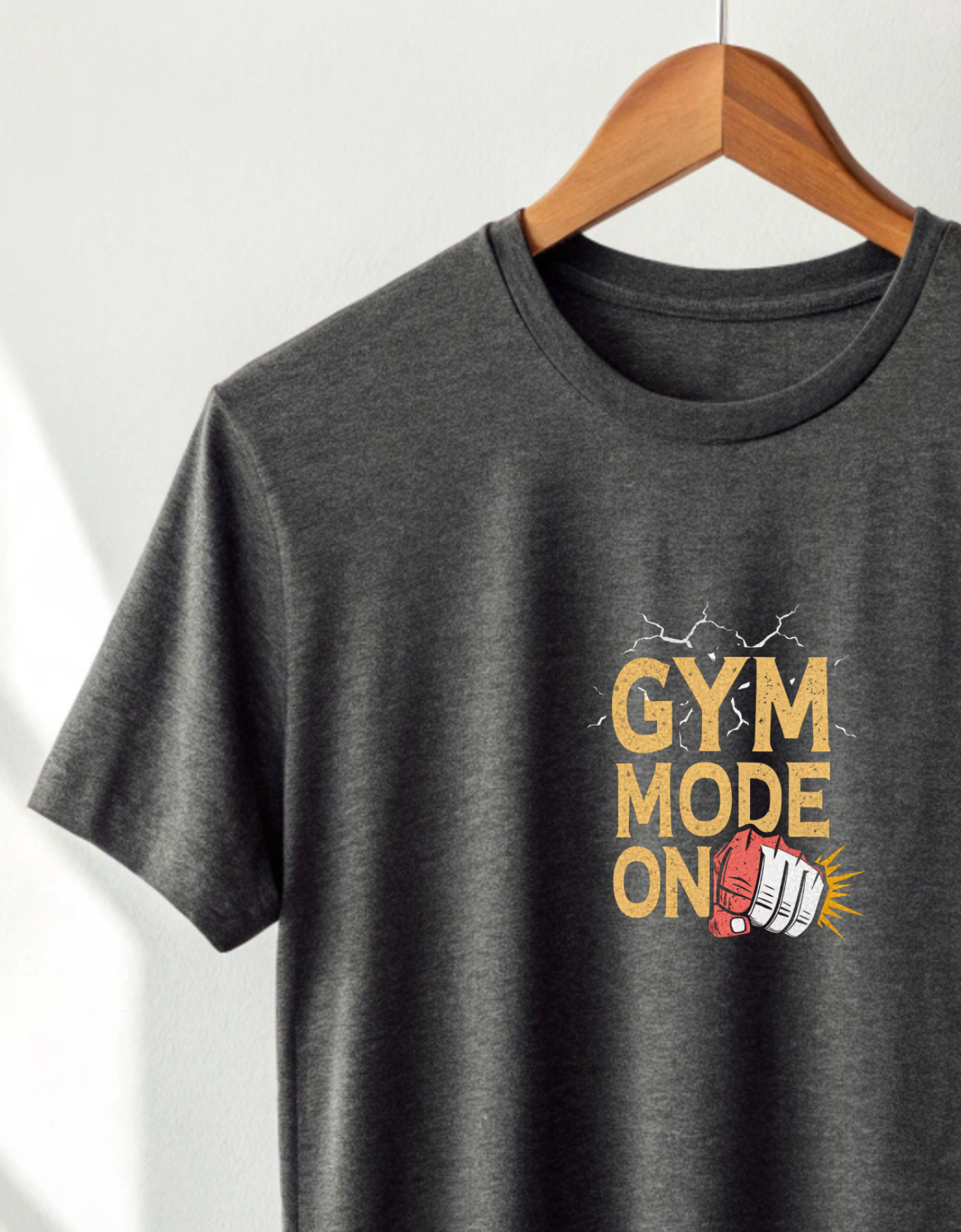 Gym Mode On Classic Crew T-Shirt