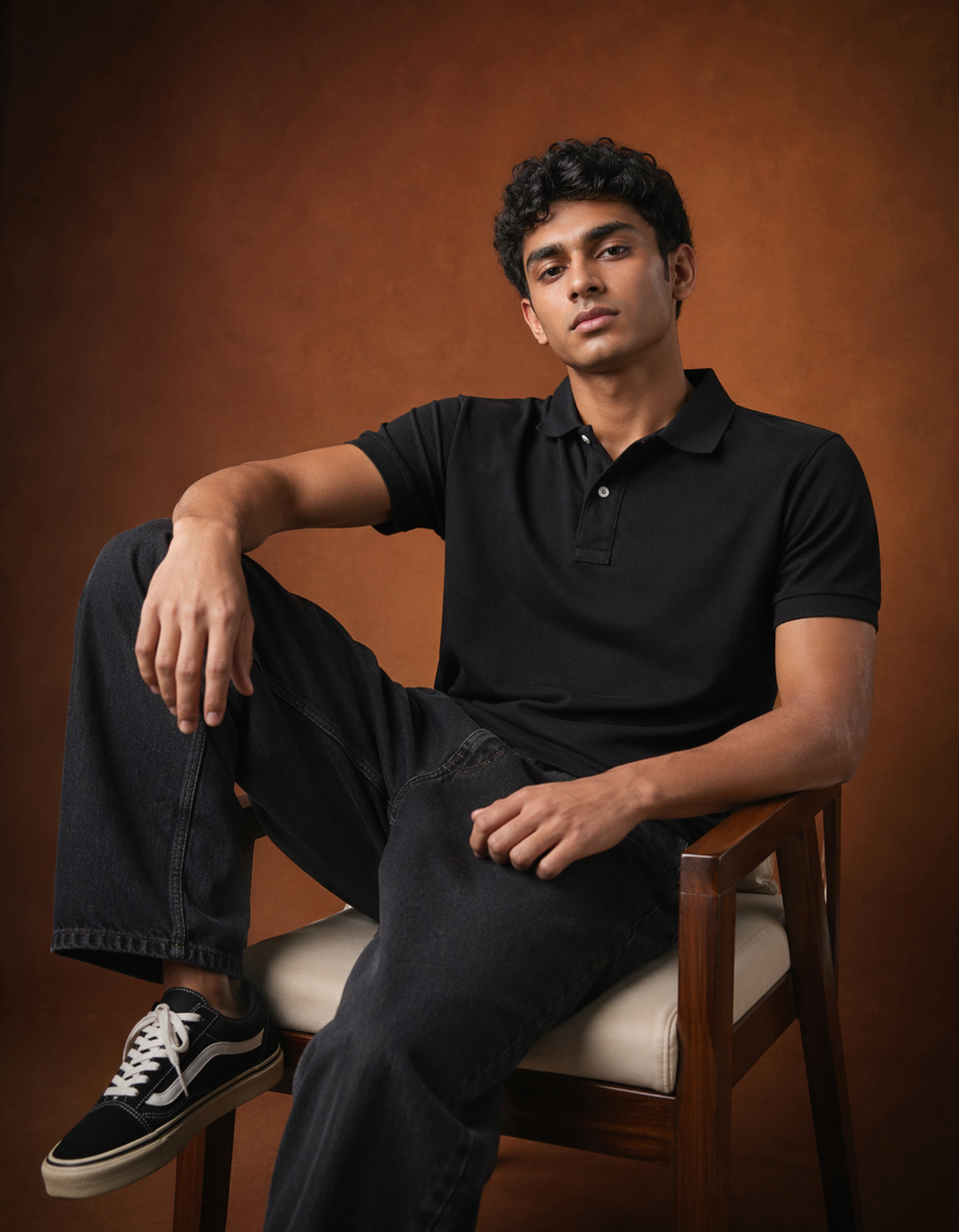 Men's Polo Black T-shirts