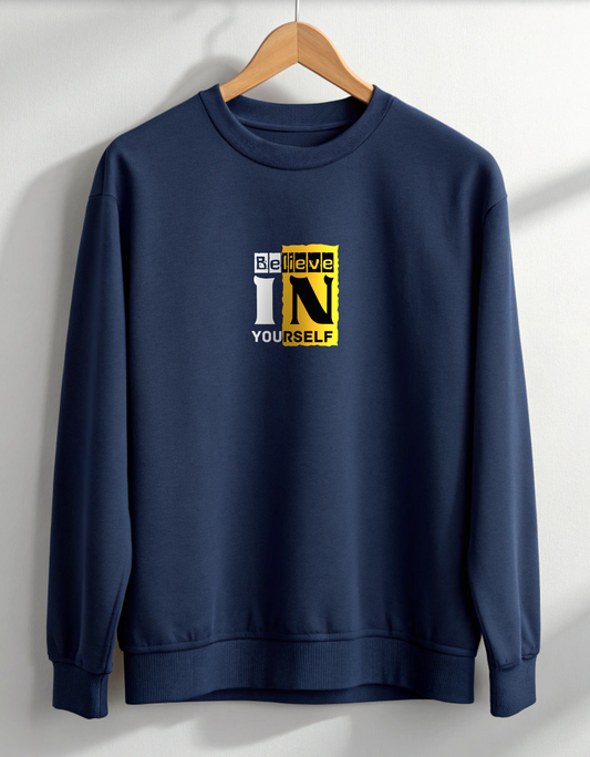 Buy Believe in Yourself Sweatshirt for Men in India