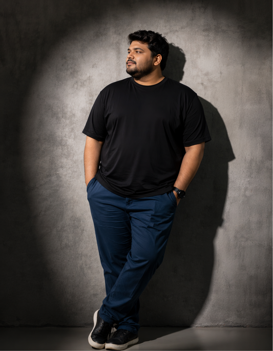 Buy Black Plus Size XXXXL T-Shirts Online for Men