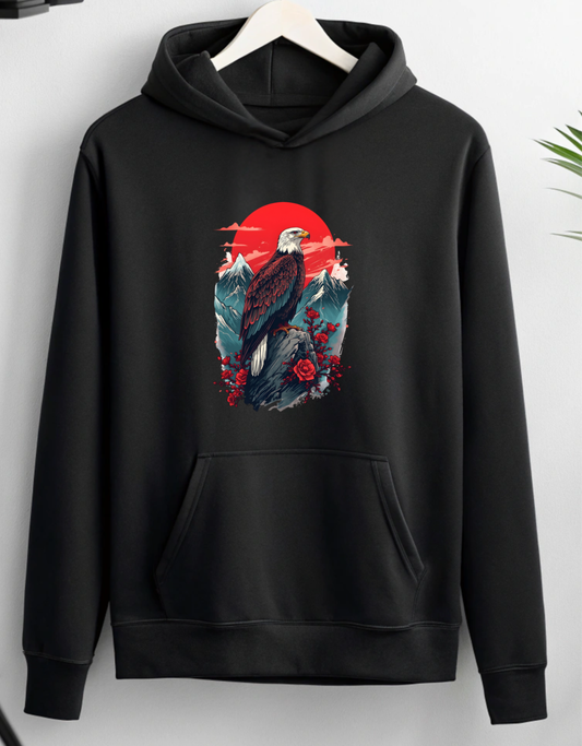 Buy Eagle Black Hoodie for Men