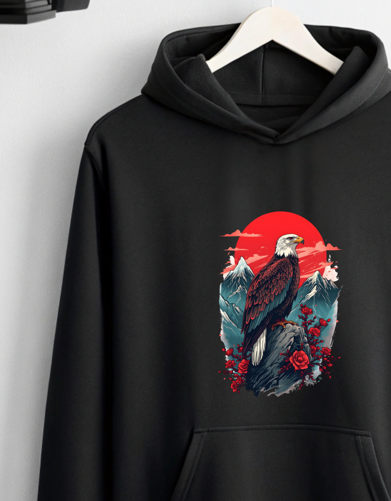 Buy Eagle Black Hoodie for Men