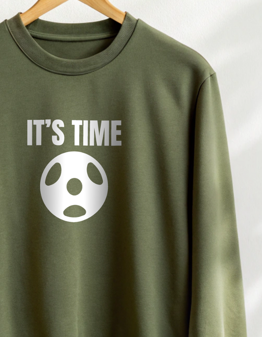 Buy It’s Time Green Sweatshirt for Men in India